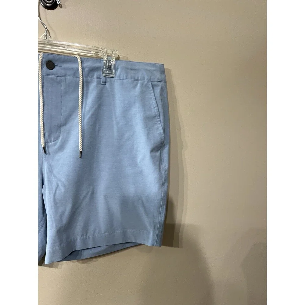 Faherty All Day Shorts Men's 38 Summer Light Blue Performance Stretch Golf